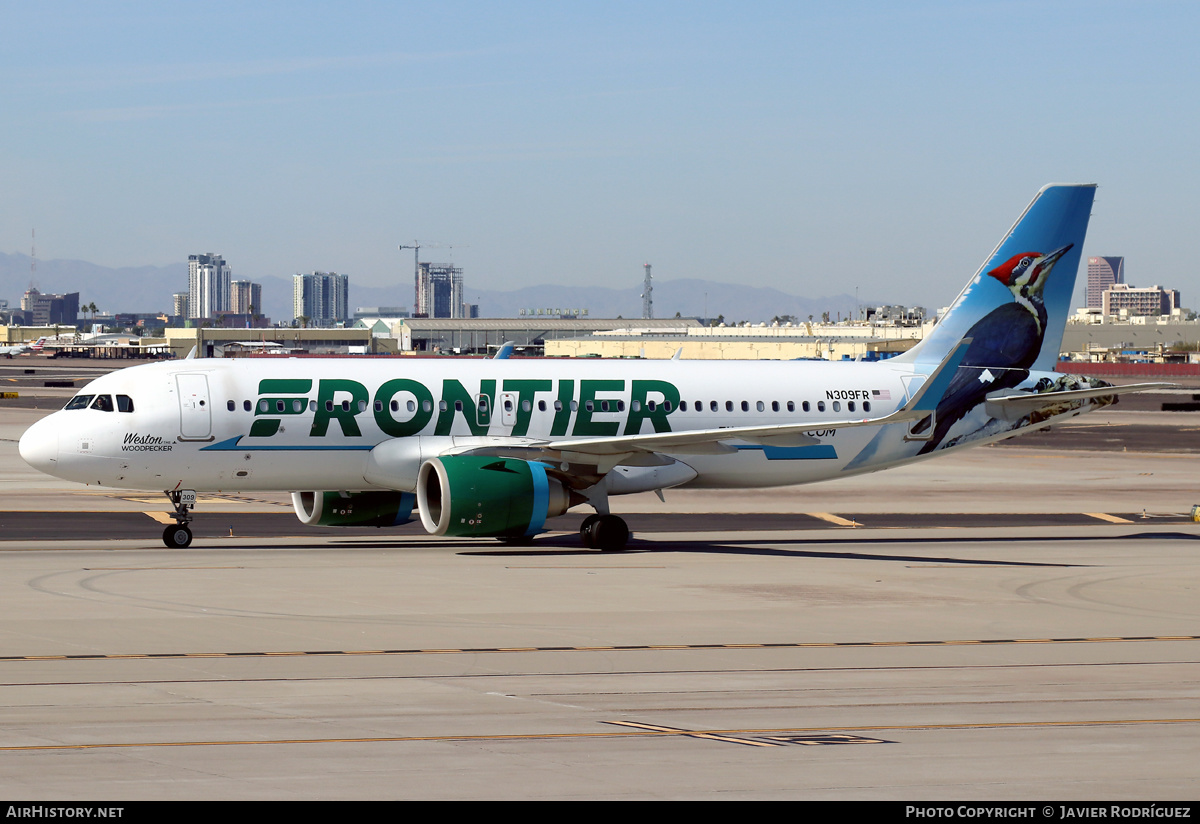 Aircraft Photo of N309FR | Airbus A320-251N | Frontier Airlines | AirHistory.net #544413