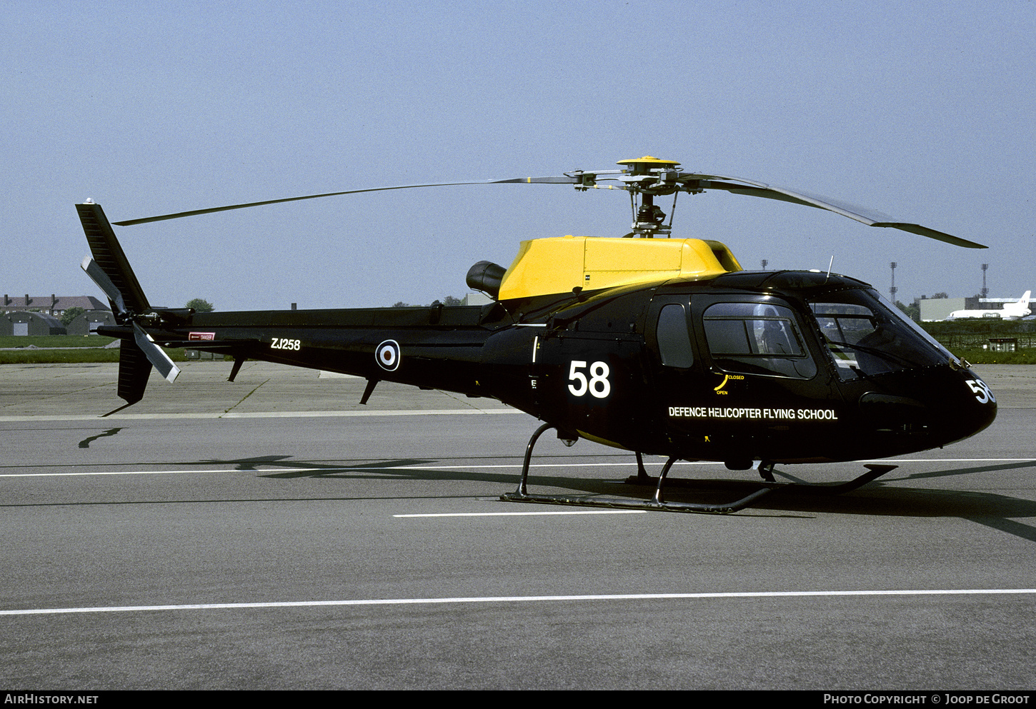 Aircraft Photo of ZJ258 | Eurocopter AS-350BB Squirrel HT1 | UK - Air Force | AirHistory.net #544519