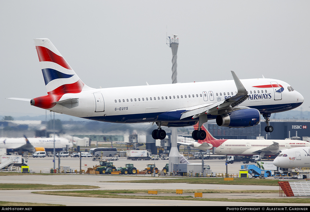 Aircraft Photo of G-EUYS | Airbus A320-232 | British Airways | AirHistory.net #544524