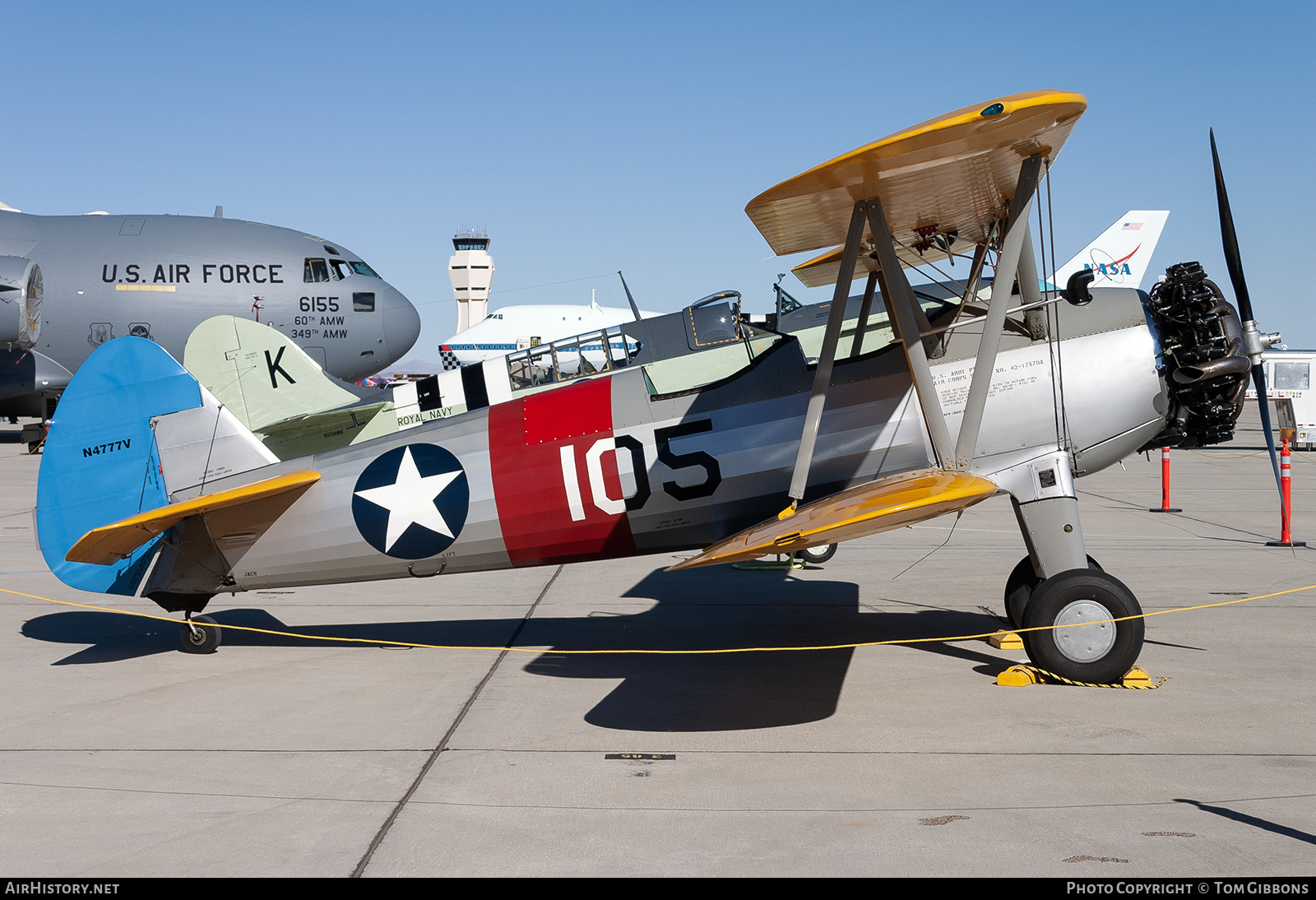 Aircraft Photo of N4777V | Boeing PT-17 Kaydet (A75N1) | USA - Air Force | AirHistory.net #544536