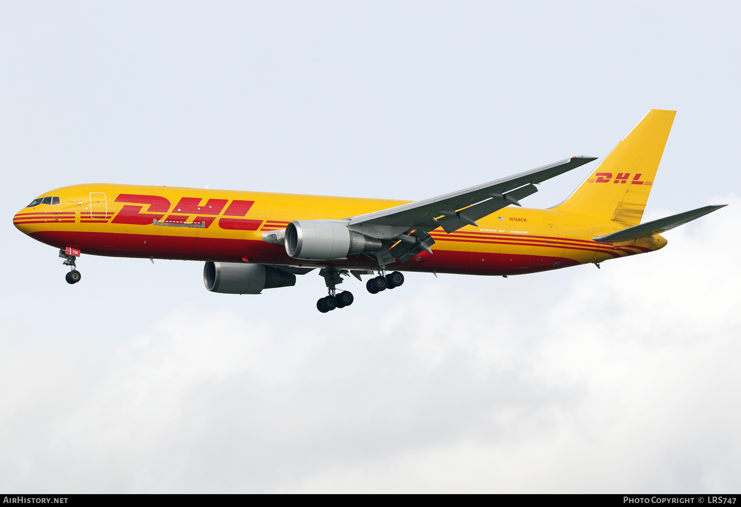 Aircraft Photo of N764CK | Boeing 767-3P6/ER(BDSF) | DHL International | AirHistory.net #544543