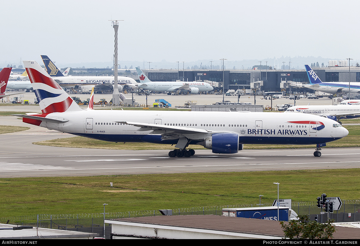 Aircraft Photo of G-RAES | Boeing 777-236/ER | British Airways | AirHistory.net #544587