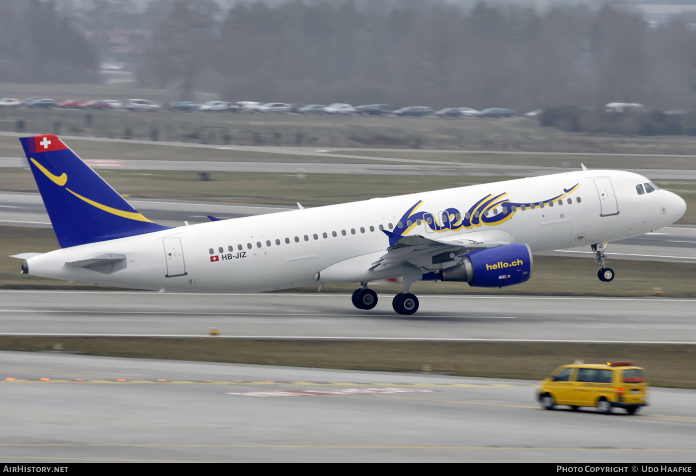 Aircraft Photo of HB-JIZ | Airbus A320-214 | Hello | AirHistory.net #544590