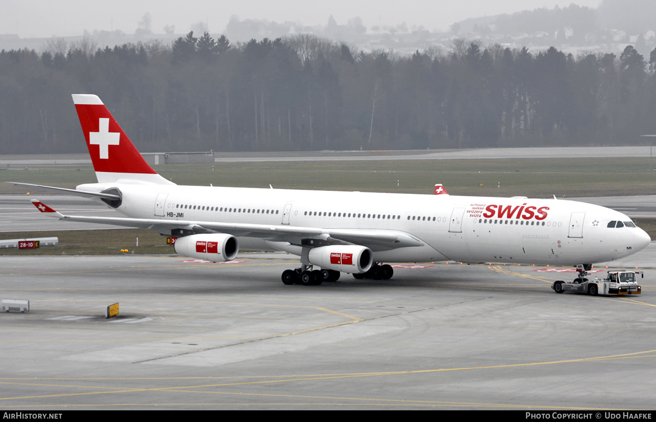 Aircraft Photo of HB-JMI | Airbus A340-313 | Swiss International Air Lines | AirHistory.net #544597