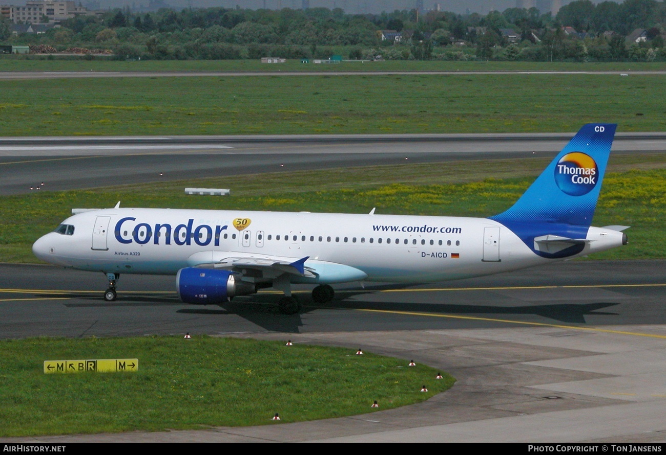 Aircraft Photo of D-AICD | Airbus A320-212 | Condor Flugdienst | AirHistory.net #544606