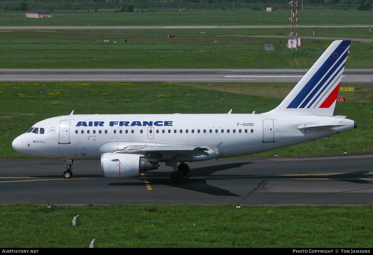 Aircraft Photo of F-GUGD | Airbus A318-111 | Air France | AirHistory.net #544638