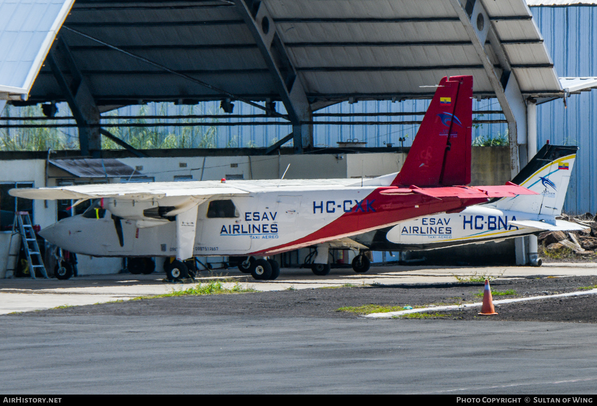 Aircraft Photo of HC-CXK | Britten-Norman BN-2A Islander | ESAV Airlines | AirHistory.net #544670