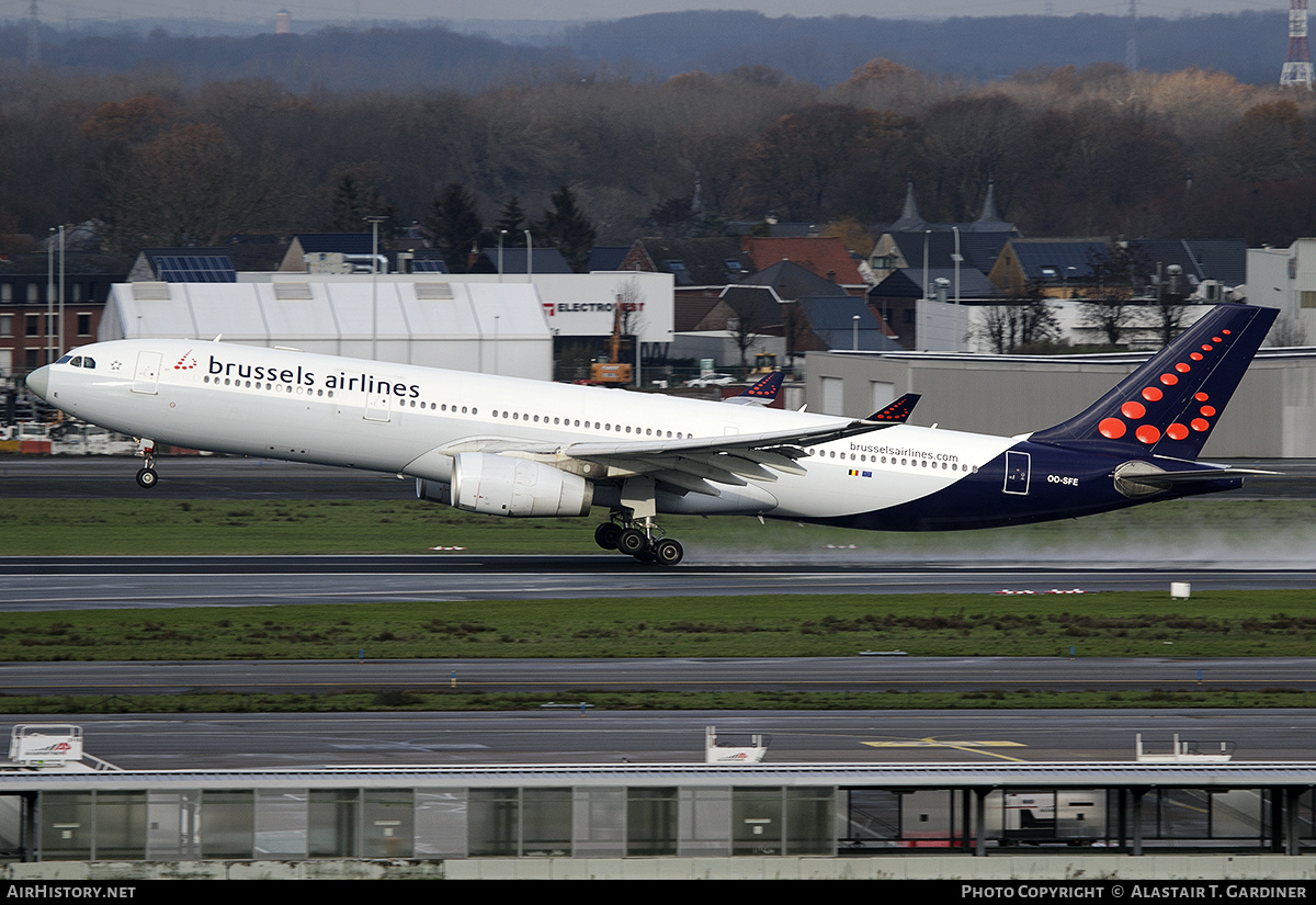 Aircraft Photo of OO-SFE | Airbus A330-343E | Brussels Airlines | AirHistory.net #544684