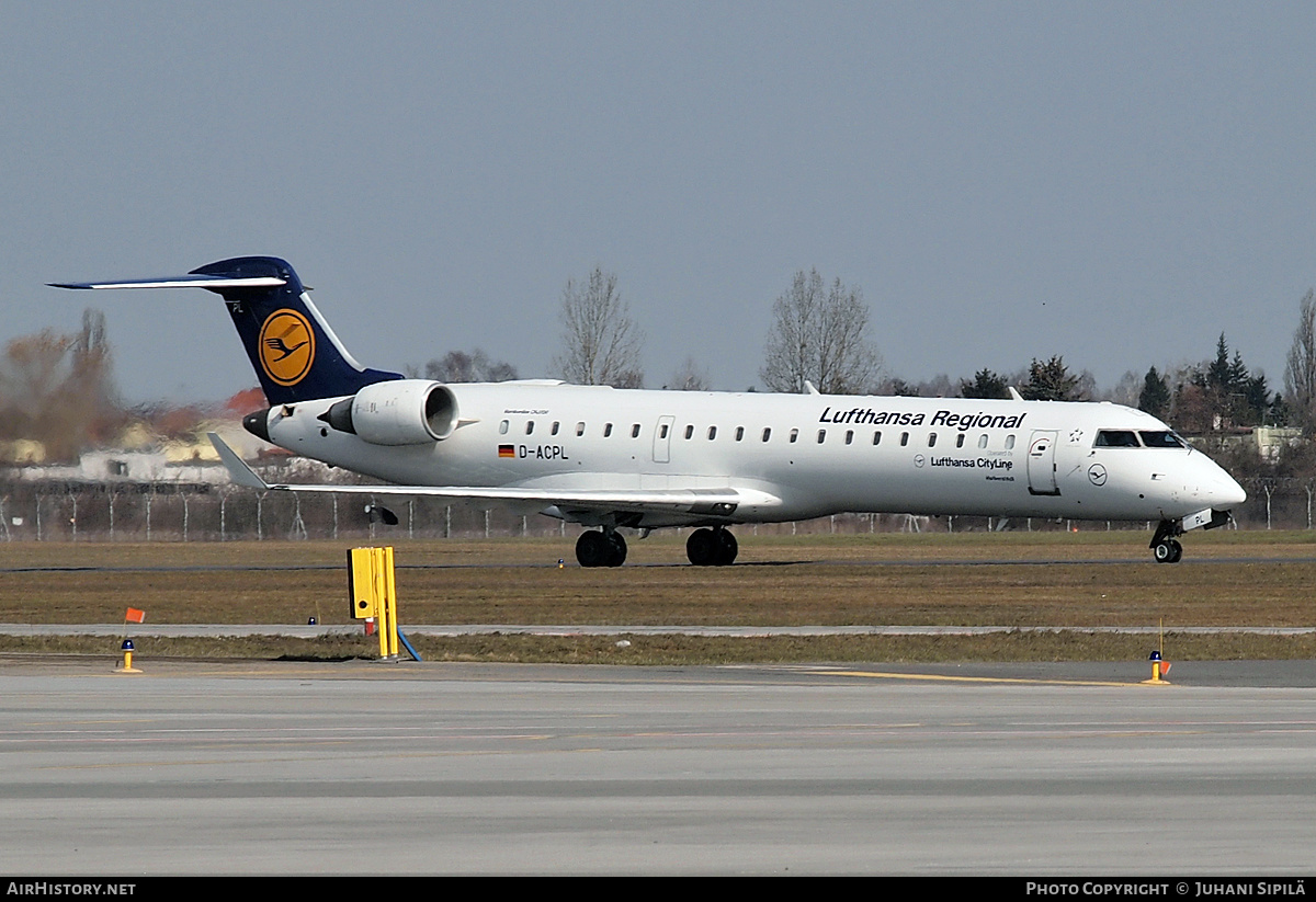 Aircraft Photo of D-ACPL | Bombardier CRJ-701ER (CL-600-2C10) | Lufthansa Regional | AirHistory.net #544771