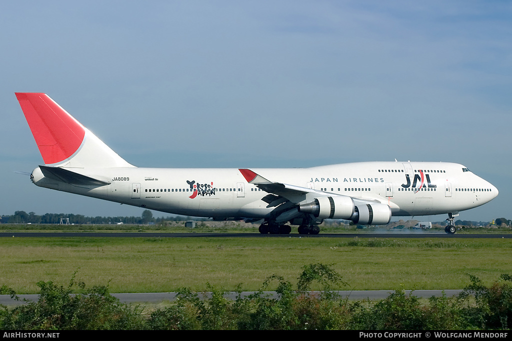 Aircraft Photo of JA8089 | Boeing 747-446 | Japan Airlines - JAL | AirHistory.net #544852