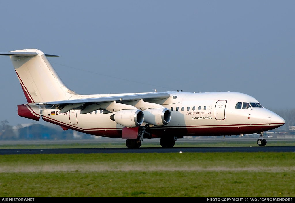 Aircraft Photo of D-AWUE | British Aerospace BAe-146-200 | Austrian Arrows | AirHistory.net #544867