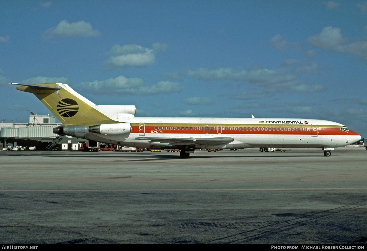 Aircraft Photo of N24728 | Boeing 727-224/Adv | Continental Airlines | AirHistory.net #544902