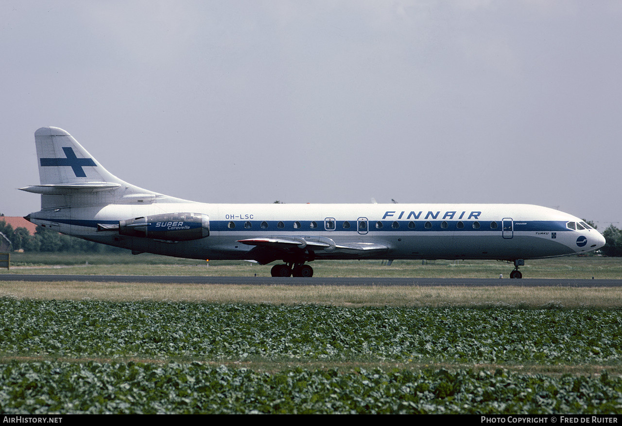 Aircraft Photo of OH-LSC | Sud SE-210 Caravelle 10B3 Super B | Finnair | AirHistory.net #544970