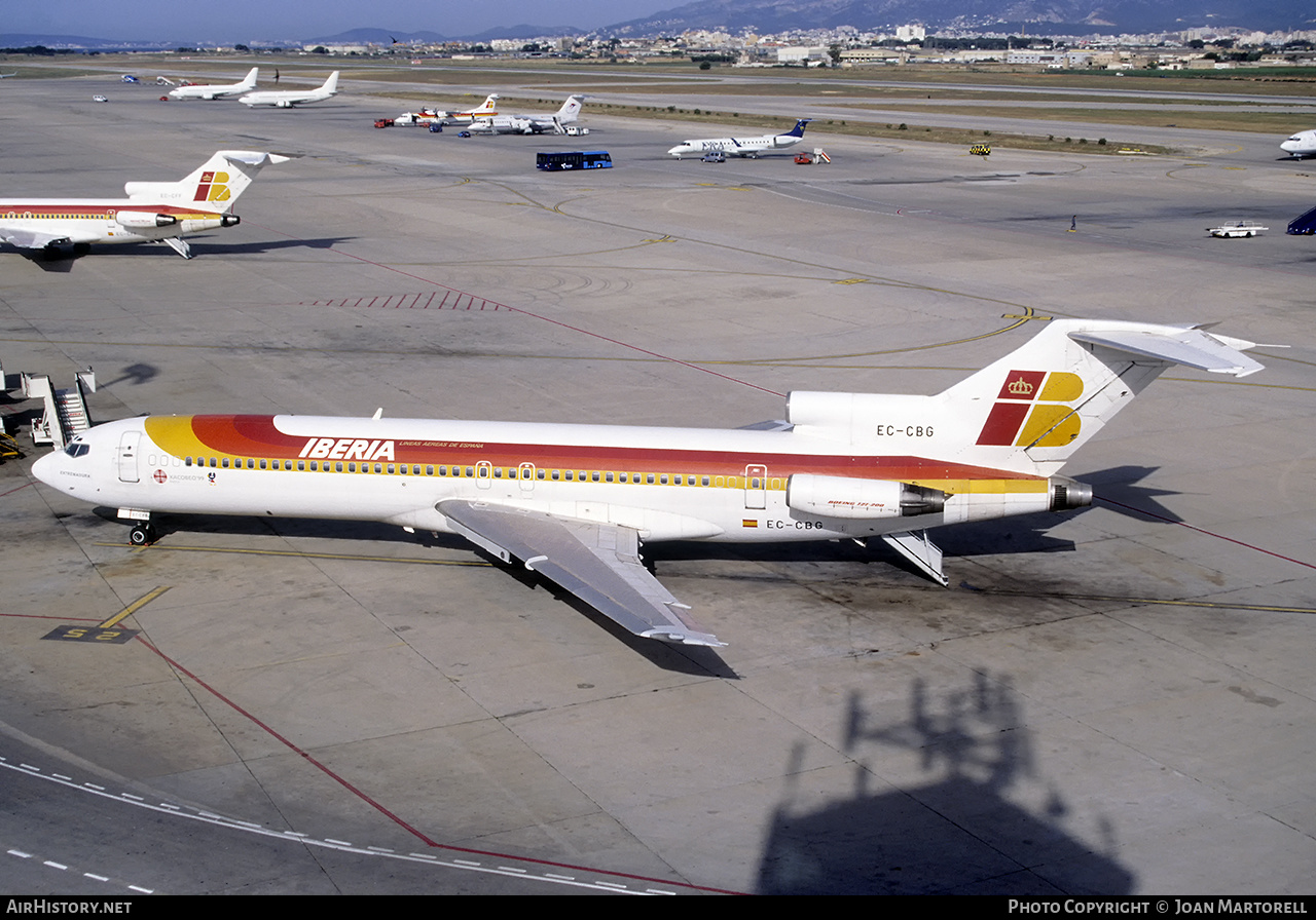 Aircraft Photo of EC-CBG | Boeing 727-256/Adv | Iberia | AirHistory.net #544984