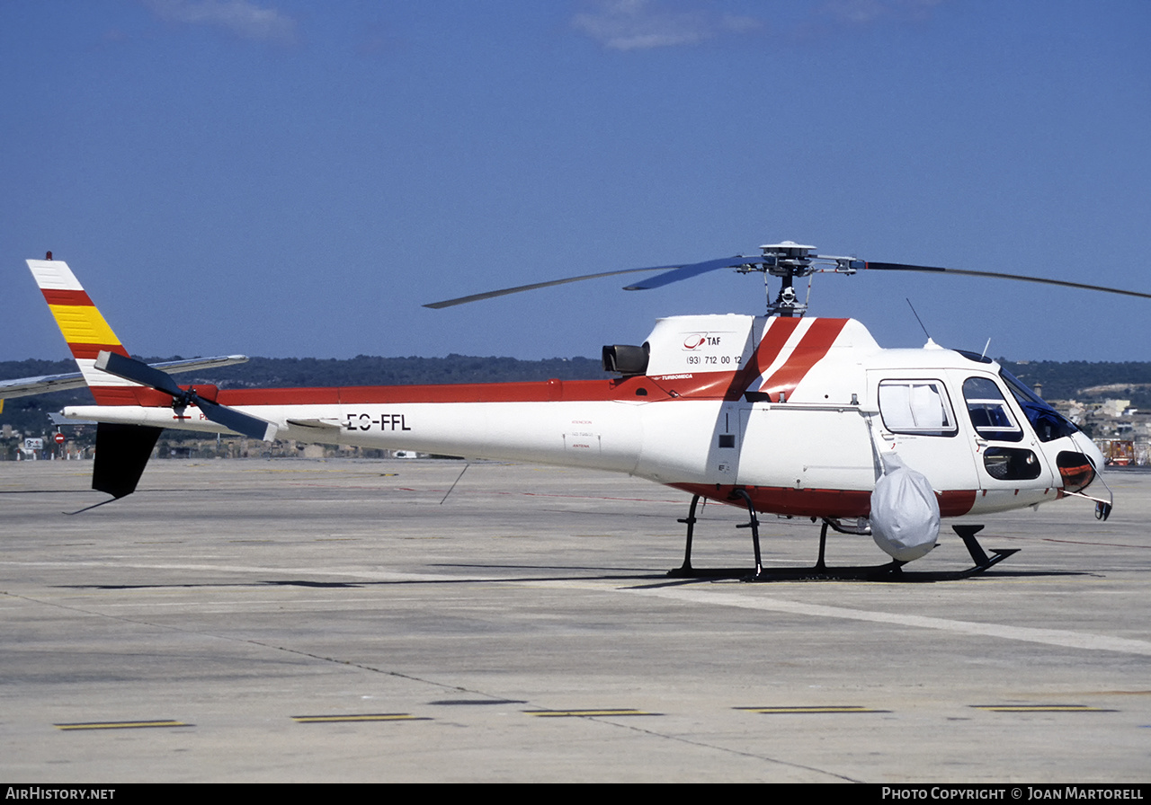 Aircraft Photo of EC-FFL | Aerospatiale AS-350B Ecureuil | TAF Helicopters | AirHistory.net #544988