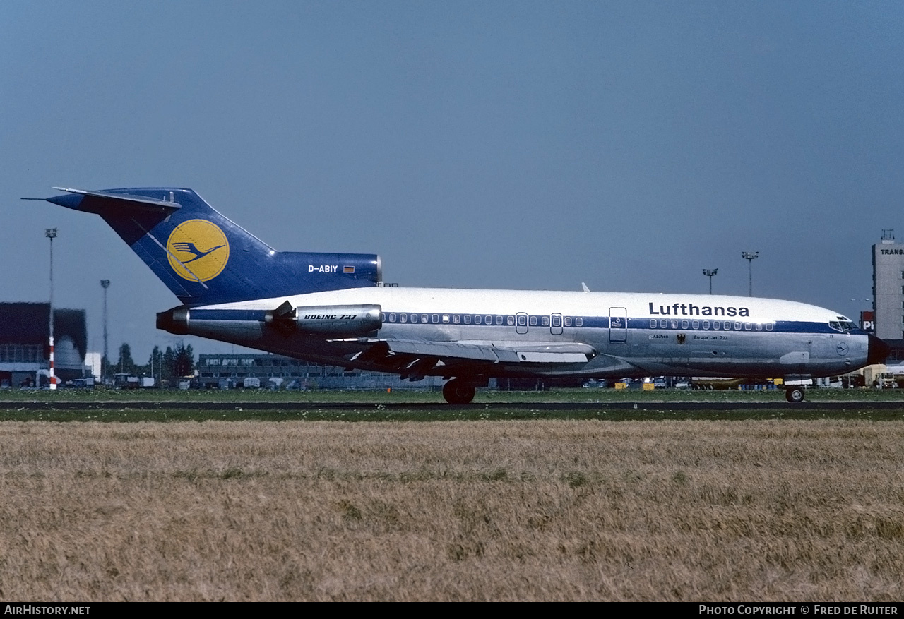 Aircraft Photo of D-ABIY | Boeing 727-30C | Lufthansa | AirHistory.net #544991