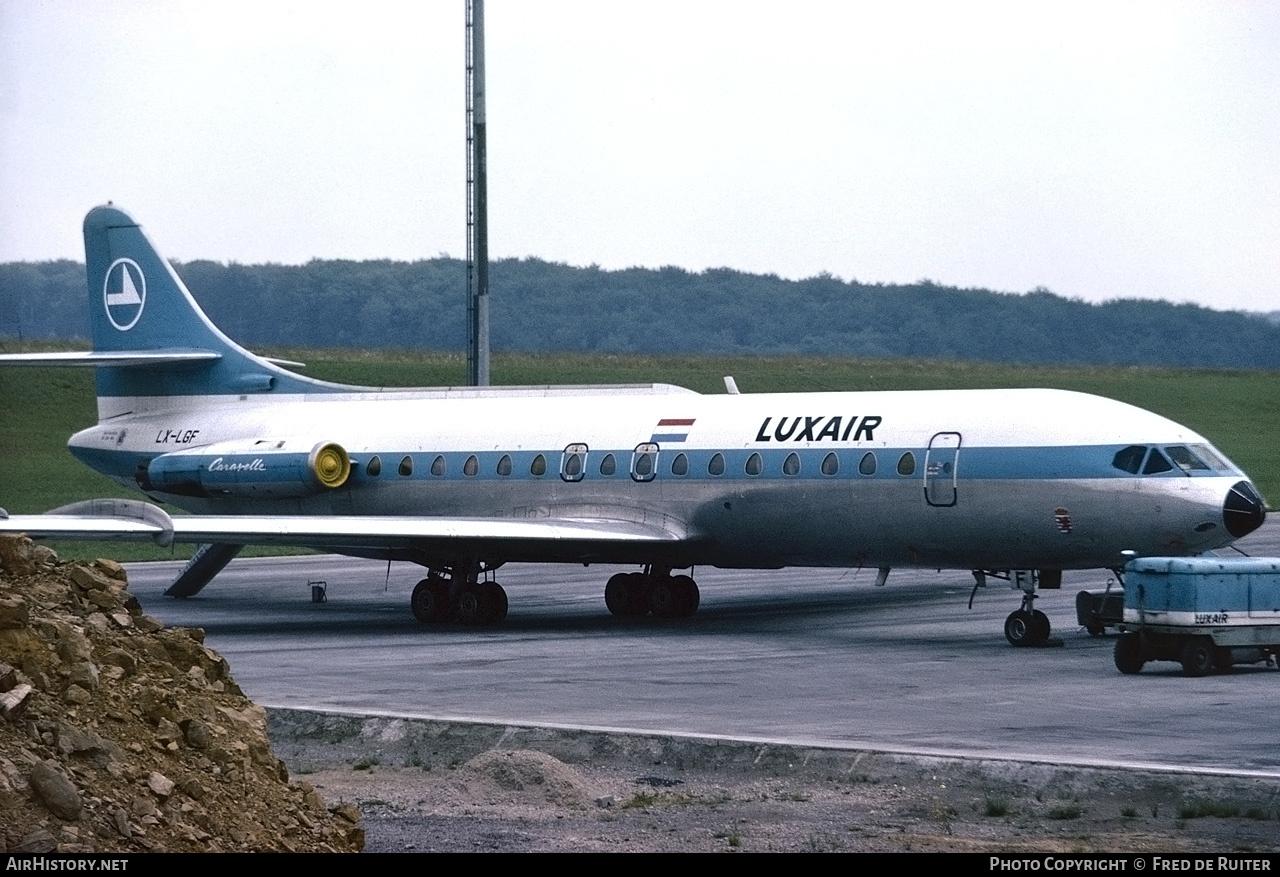 Aircraft Photo of LX-LGF | Sud SE-210 Caravelle VI-R | Luxair | AirHistory.net #545007
