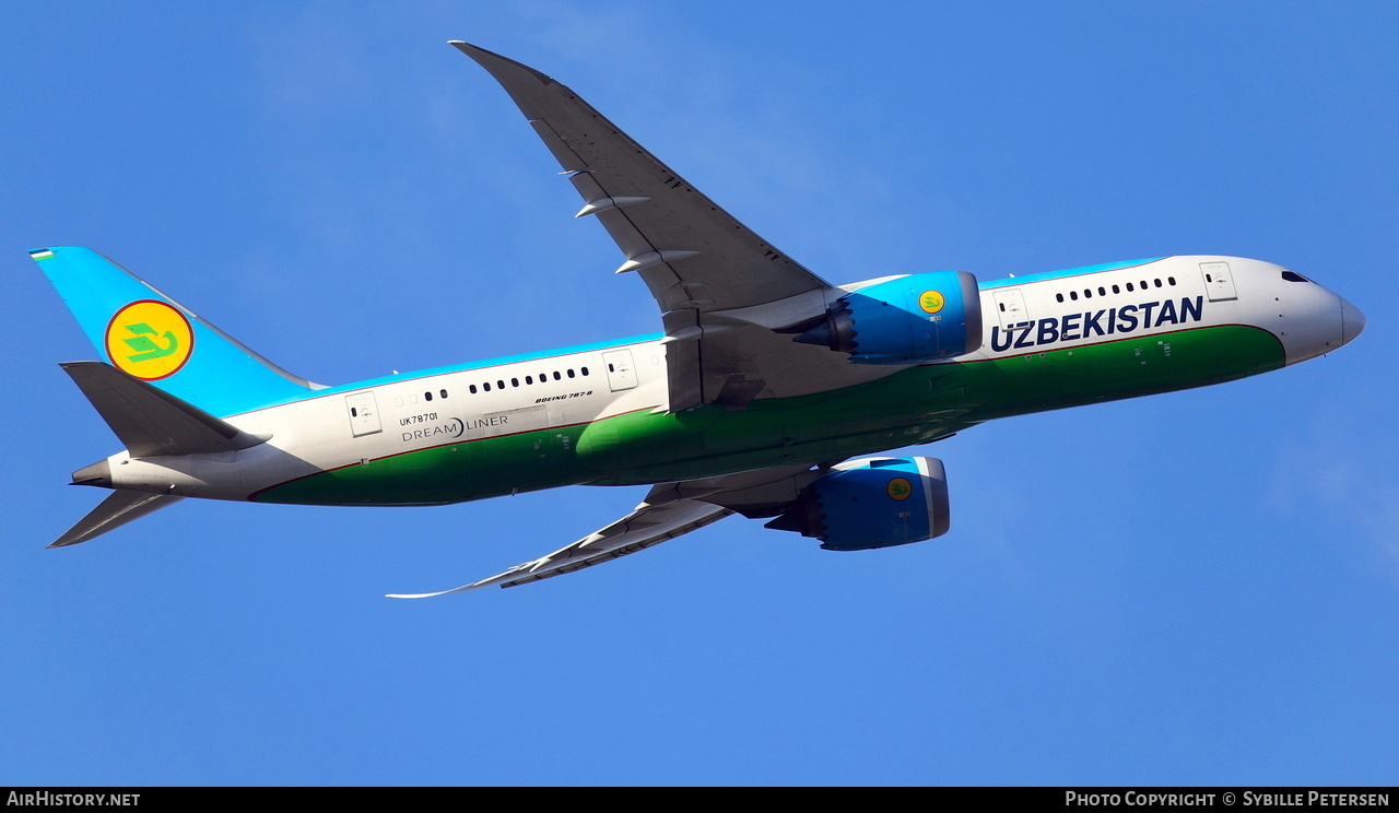 Aircraft Photo of UK78701 | Boeing 787-8 Dreamliner | Uzbekistan Airways | AirHistory.net #545029