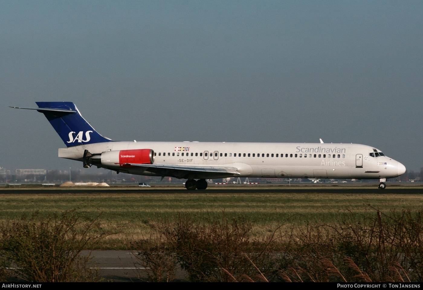 Aircraft Photo of SE-DIF | McDonnell Douglas MD-87 (DC-9-87) | Scandinavian Airlines - SAS | AirHistory.net #545036