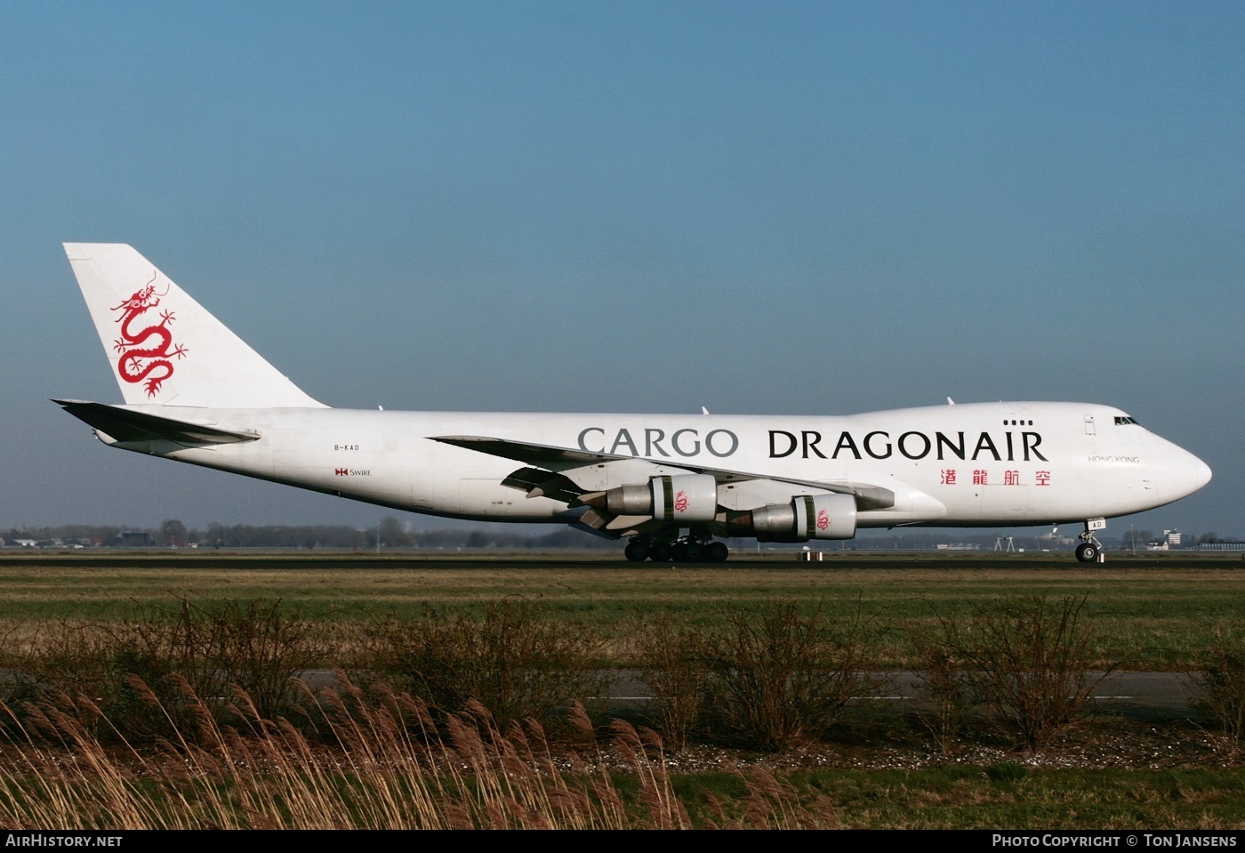 Aircraft Photo of B-KAD | Boeing 747-209F/SCD | Dragonair Cargo | AirHistory.net #545038
