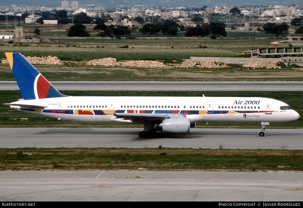 Aircraft Photo of G-OOOA | Boeing 757-28A | Air 2000 | AirHistory.net #545044