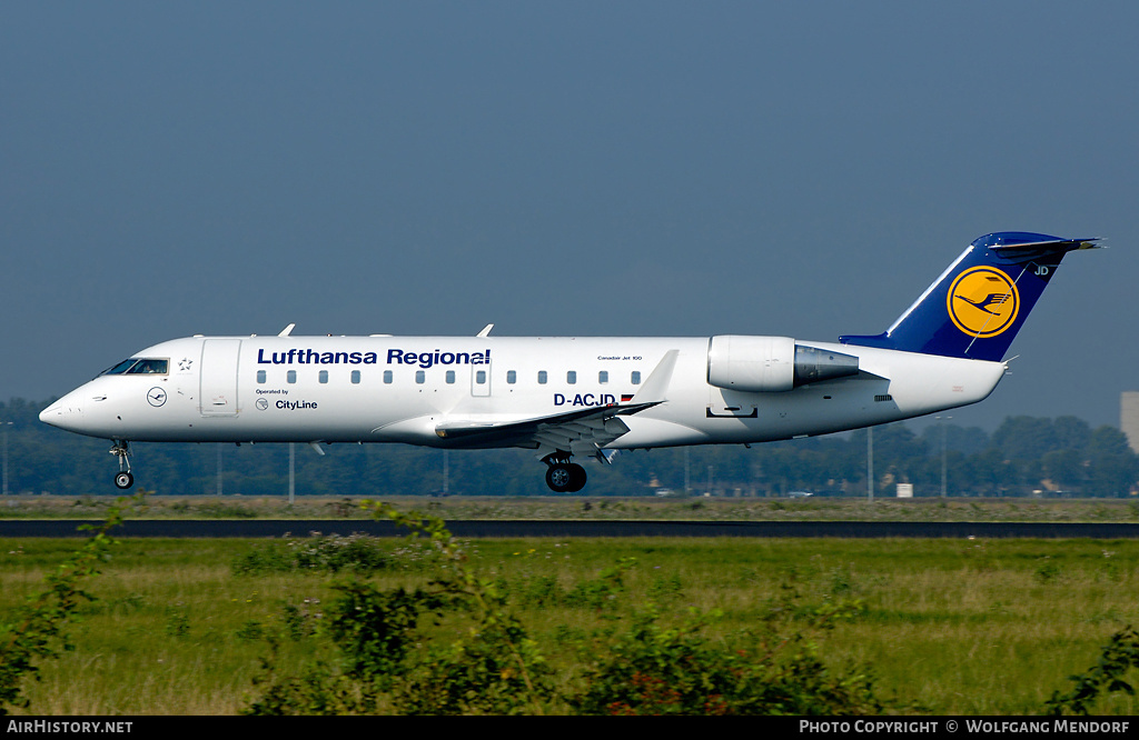 Aircraft Photo of D-ACJD | Canadair CRJ-200LR (CL-600-2B19) | Lufthansa Regional | AirHistory.net #545155