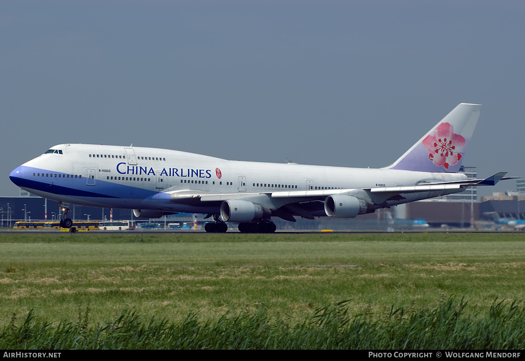 Aircraft Photo of B-18203 | Boeing 747-409 | China Airlines | AirHistory.net #545165