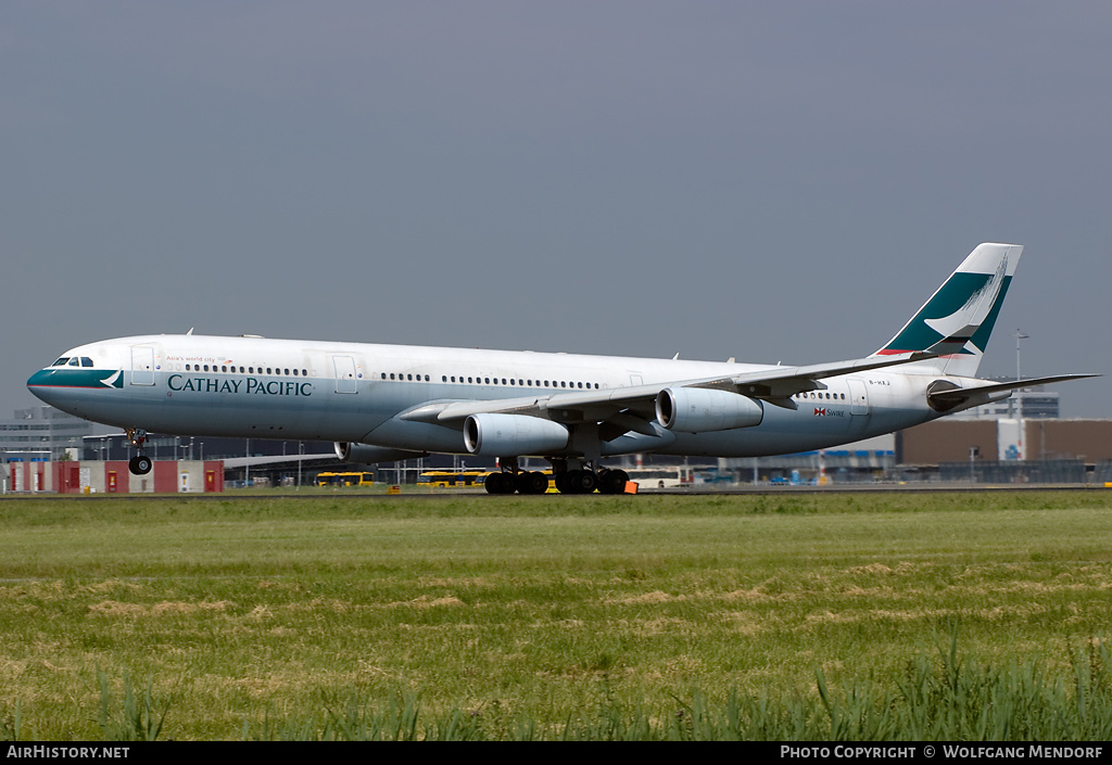 Aircraft Photo of B-HXJ | Airbus A340-313X | Cathay Pacific Airways | AirHistory.net #545183