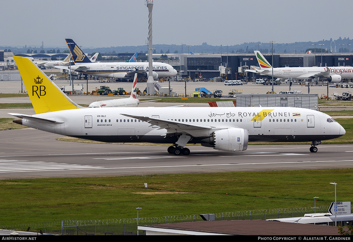 Aircraft Photo of V8-DLC | Boeing 787-8 Dreamliner | Royal Brunei Airlines | AirHistory.net #545197