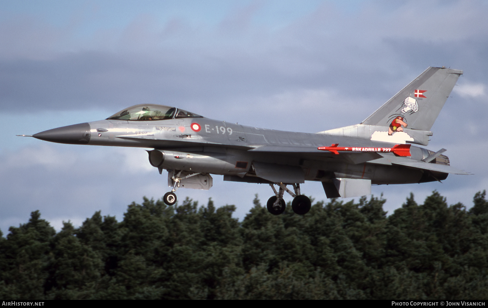 Aircraft Photo of E-199 | General Dynamics F-16A Fighting Falcon | Denmark - Air Force | AirHistory.net #545206