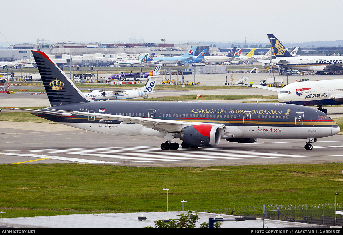 Aircraft Photo of JY-BAE | Boeing 787-8 Dreamliner | Royal Jordanian Airlines | AirHistory.net #545212