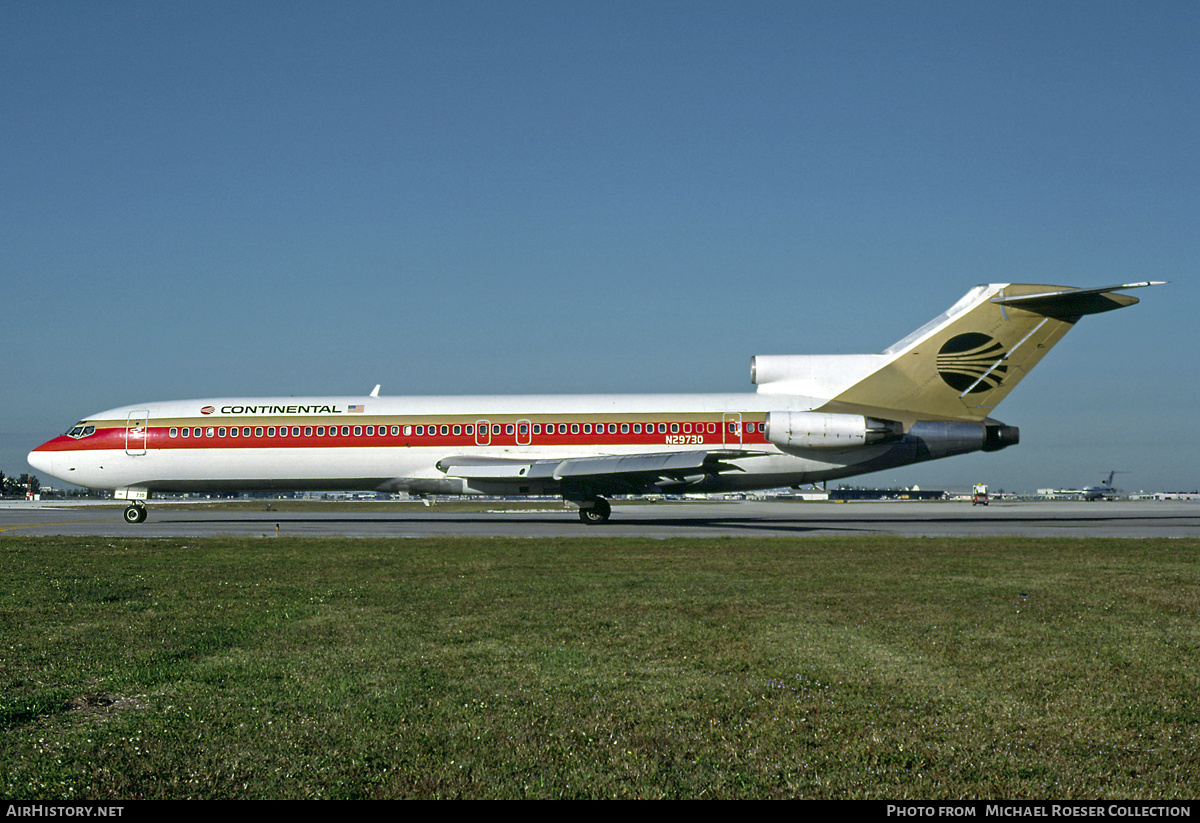 Aircraft Photo of N29730 | Boeing 727-224/Adv | Continental Airlines | AirHistory.net #545221