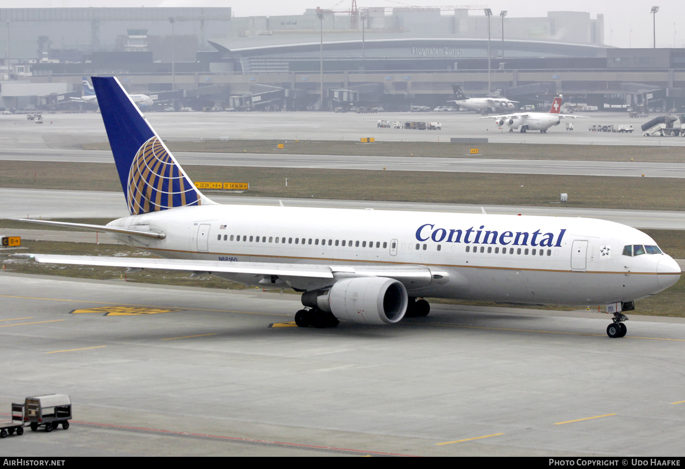 Aircraft Photo of N68160 | Boeing 767-224/ER | Continental Airlines | AirHistory.net #545280