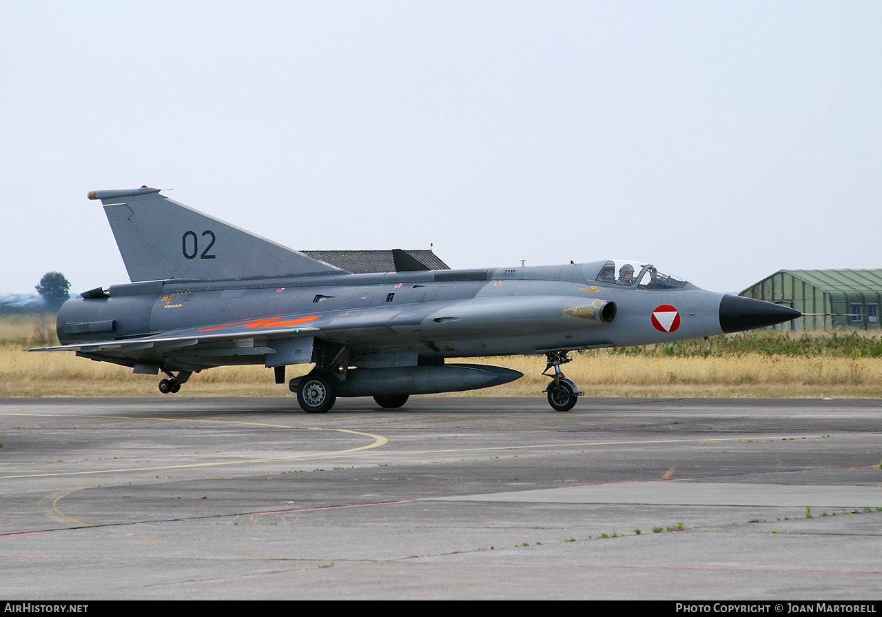 Aircraft Photo of 02 | Saab J35Oe Draken | Austria - Air Force | AirHistory.net #545284