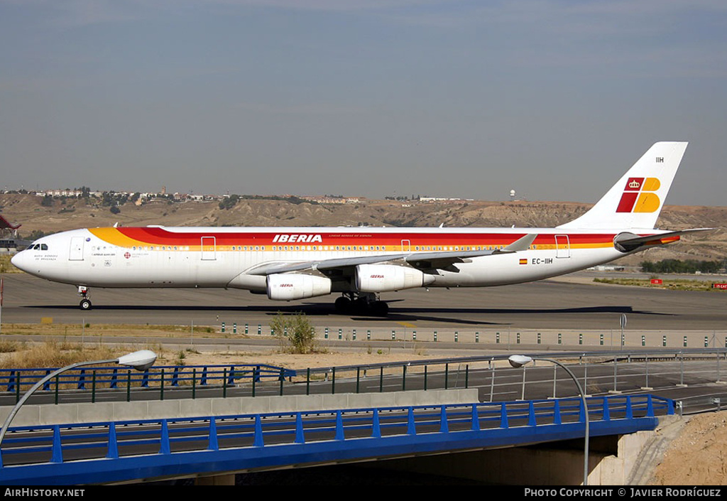 Aircraft Photo of EC-IIH | Airbus A340-313X | Iberia | AirHistory.net #545306