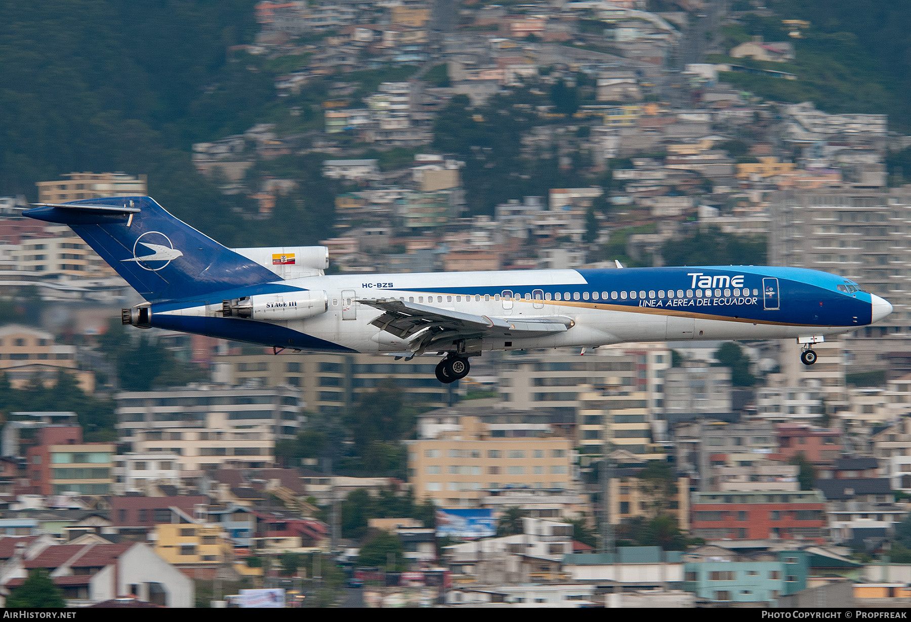 Aircraft Photo of HC-BZS / FAE-620 | Boeing 727-230/Adv | TAME Línea Aérea del Ecuador | AirHistory.net #545353