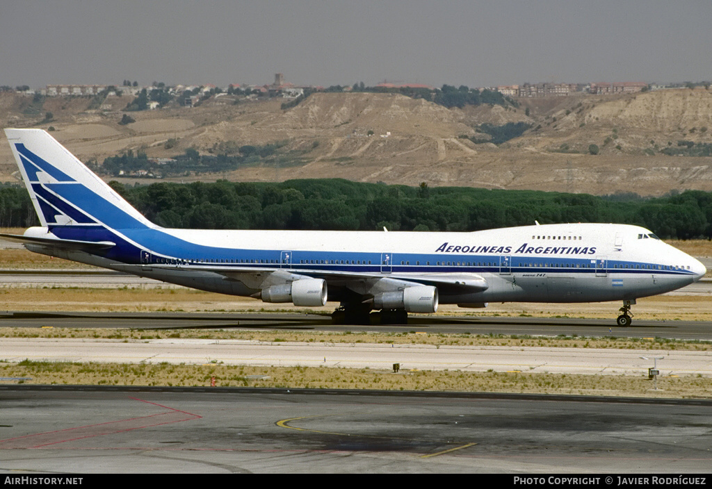 Aircraft Photo of LV-MLR | Boeing 747-287B | Aerolíneas Argentinas | AirHistory.net #545365