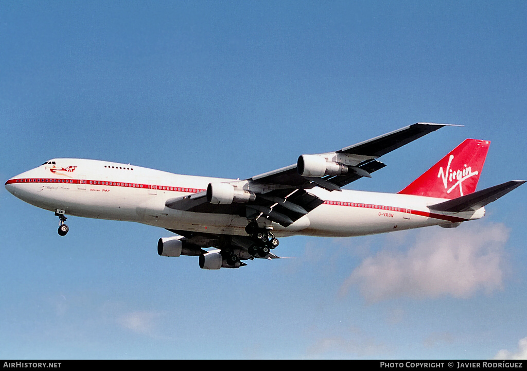 Aircraft Photo of G-VRGN | Boeing 747-212B | Virgin Atlantic Airways | AirHistory.net #545414
