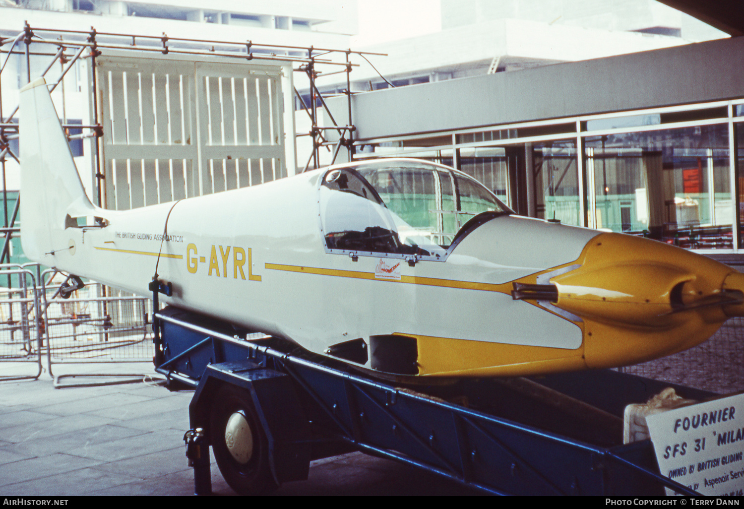 Aircraft Photo of G-AYRL | Sportavia-Pützer SFS-31 Milan | British Gliding Association | AirHistory.net #545473