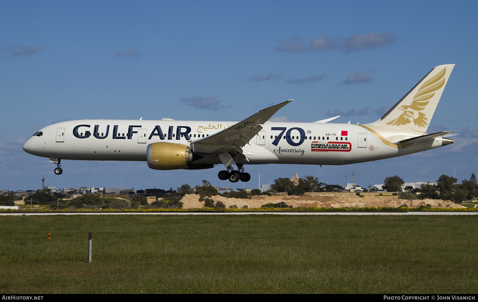 Aircraft Photo of A9C-FE | Boeing 787-9 Dreamliner | Gulf Air | AirHistory.net #545526