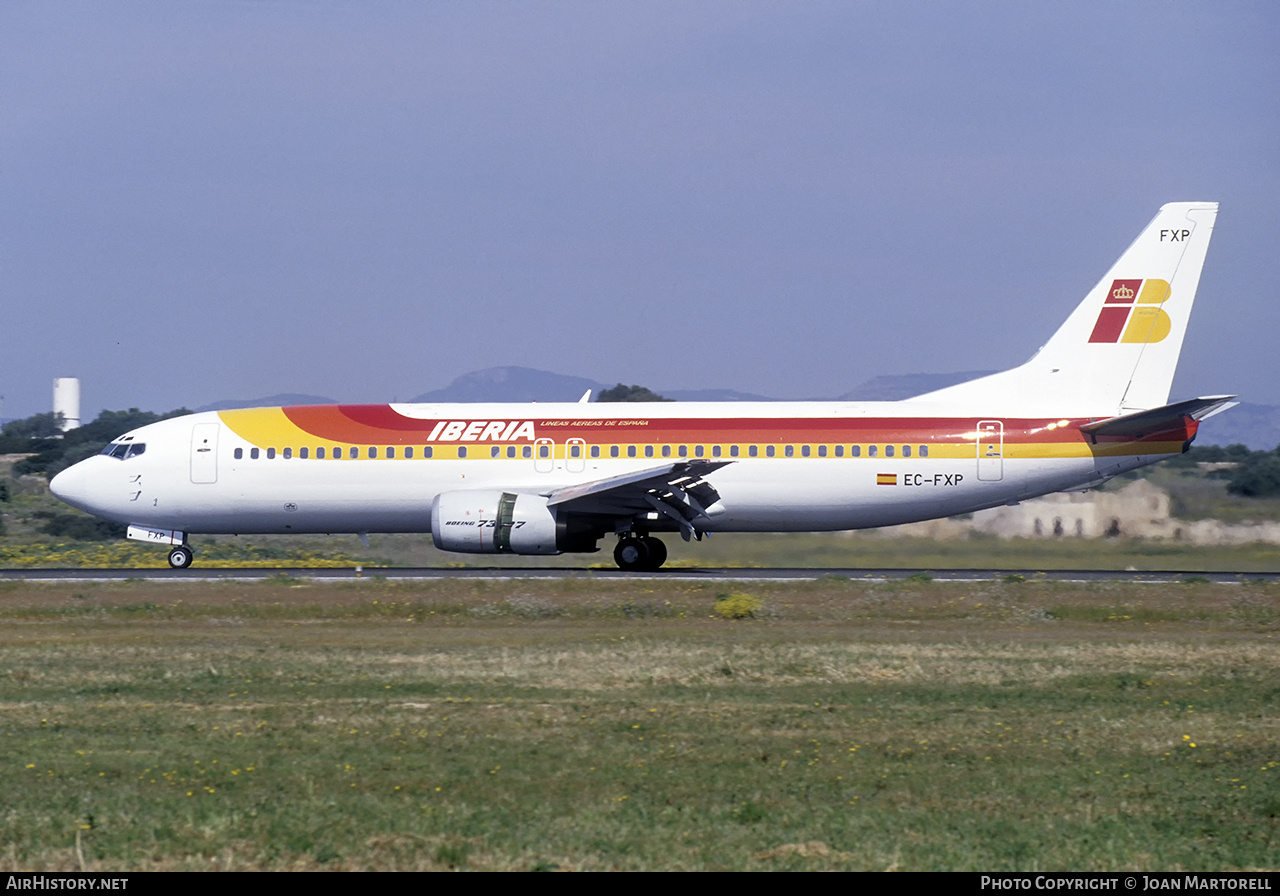 Aircraft Photo of EC-FXP | Boeing 737-4Q8 | Iberia | AirHistory.net #545529