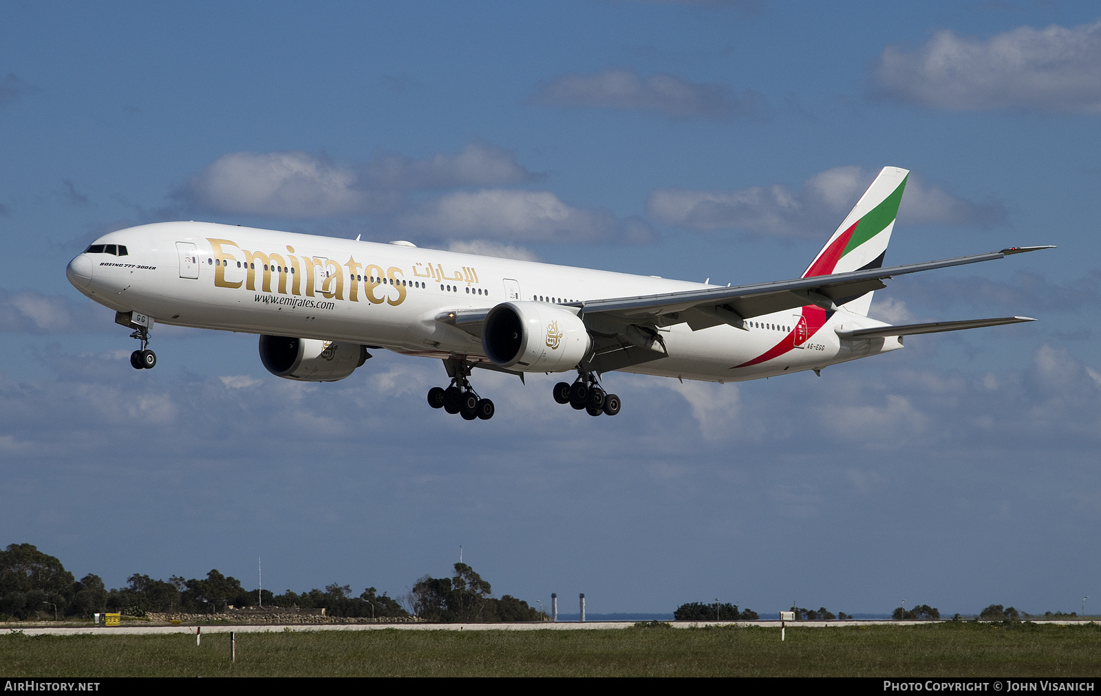 Aircraft Photo of A6-EGG | Boeing 777-31H/ER | Emirates | AirHistory.net #545564