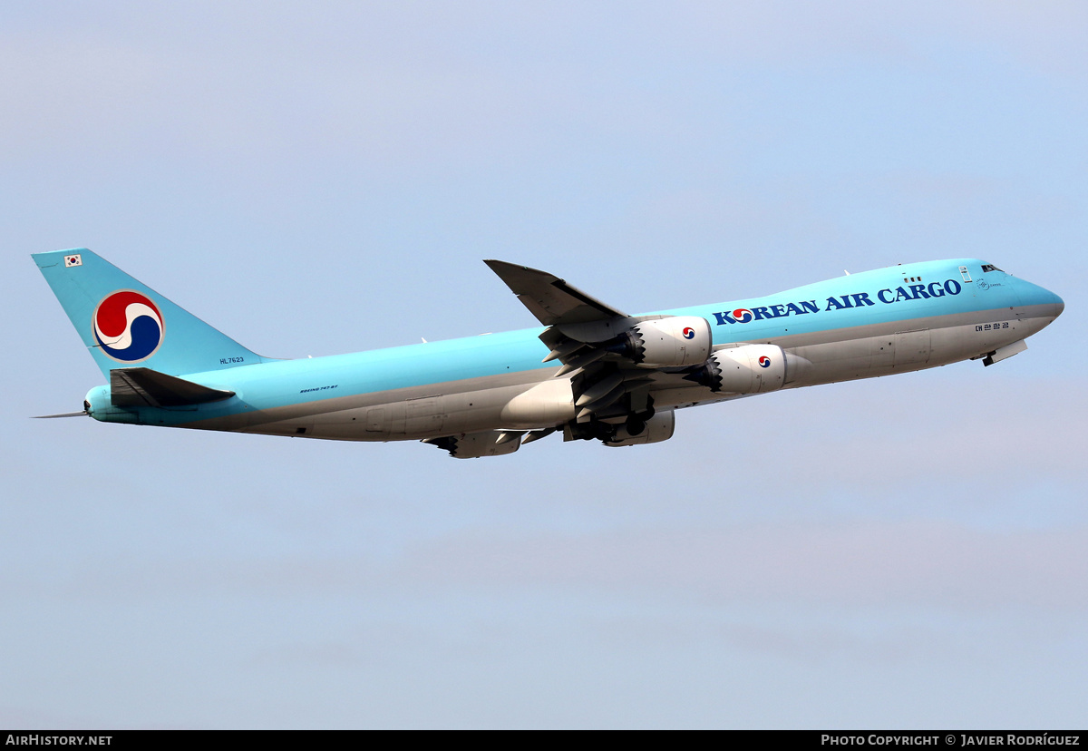 Aircraft Photo of HL7623 | Boeing 747-8B5F/SCD | Korean Air Cargo | AirHistory.net #545580