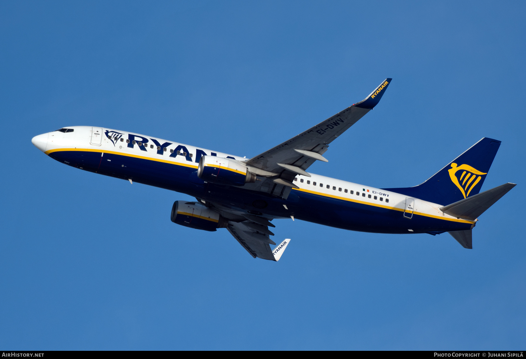 Aircraft Photo of EI-DWV | Boeing 737-8AS | Ryanair | AirHistory.net #545617