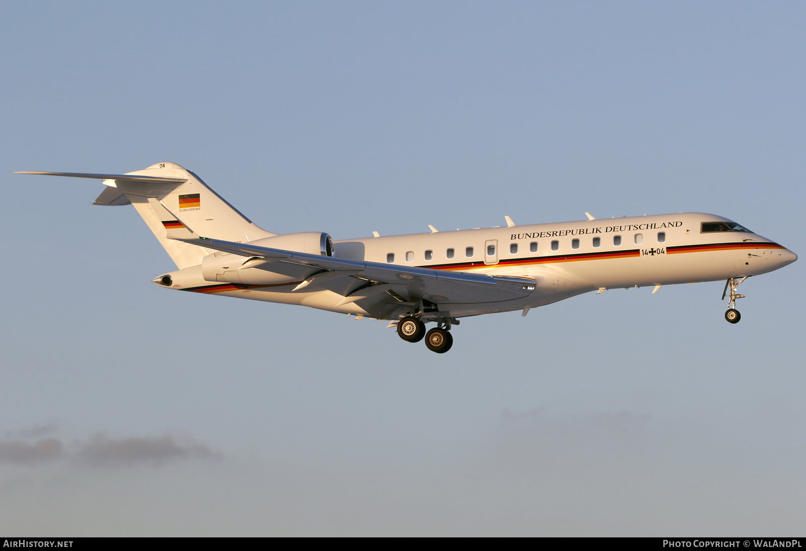 Aircraft Photo of 1404 | Bombardier Global 5000 (BD-700-1A11) | Germany - Air Force | AirHistory.net #545665