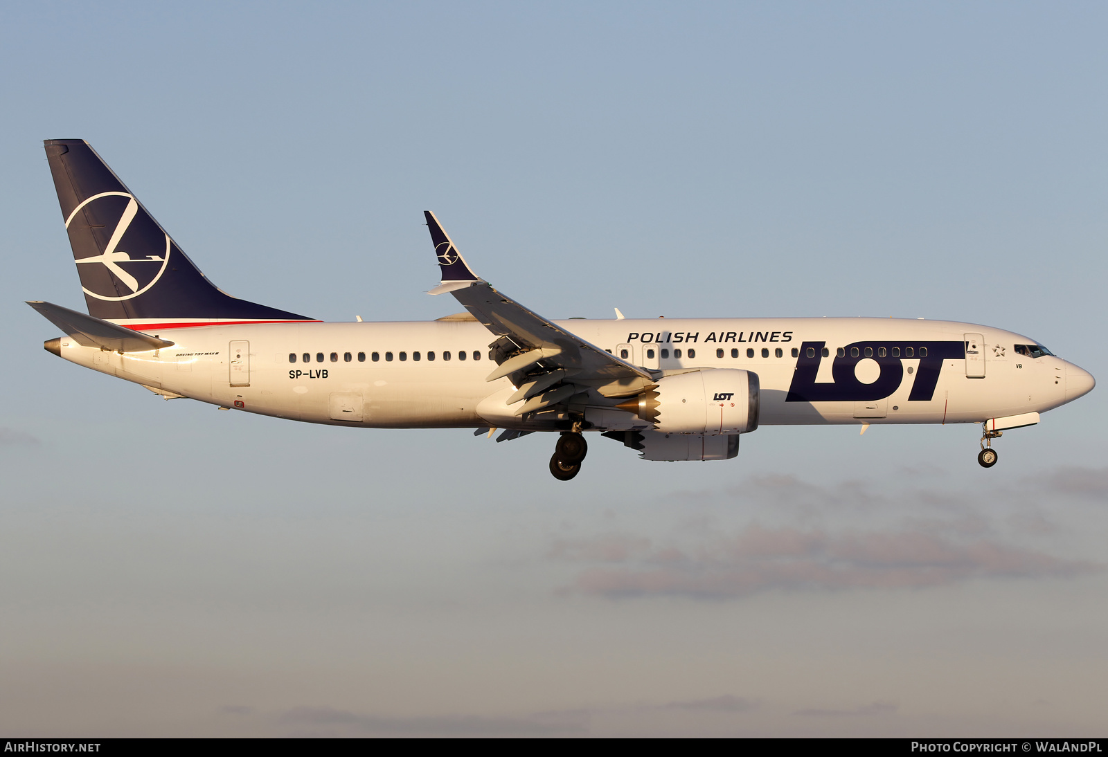 Aircraft Photo of SP-LVB | Boeing 737-8 Max 8 | LOT Polish Airlines - Polskie Linie Lotnicze | AirHistory.net #545674