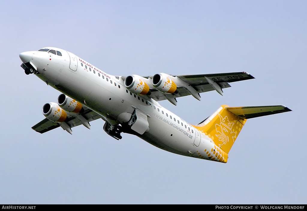 Aircraft Photo of SE-DSS | British Aerospace Avro 146-RJ100 | Malmö Aviation | AirHistory.net #545688