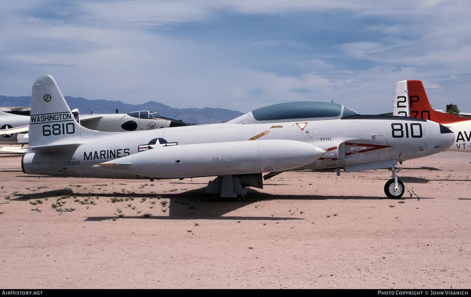 Aircraft Photo of 136810 / 6810 | Lockheed T-33B | USA - Marines | AirHistory.net #545744