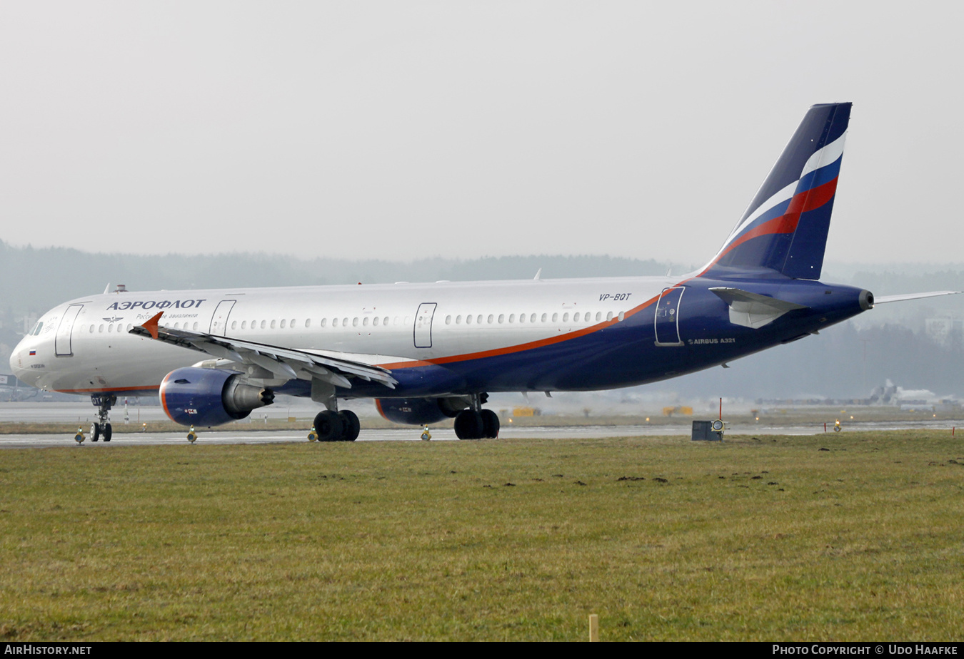 Aircraft Photo of VP-BQT | Airbus A321-211 | Aeroflot - Russian Airlines | AirHistory.net #545761