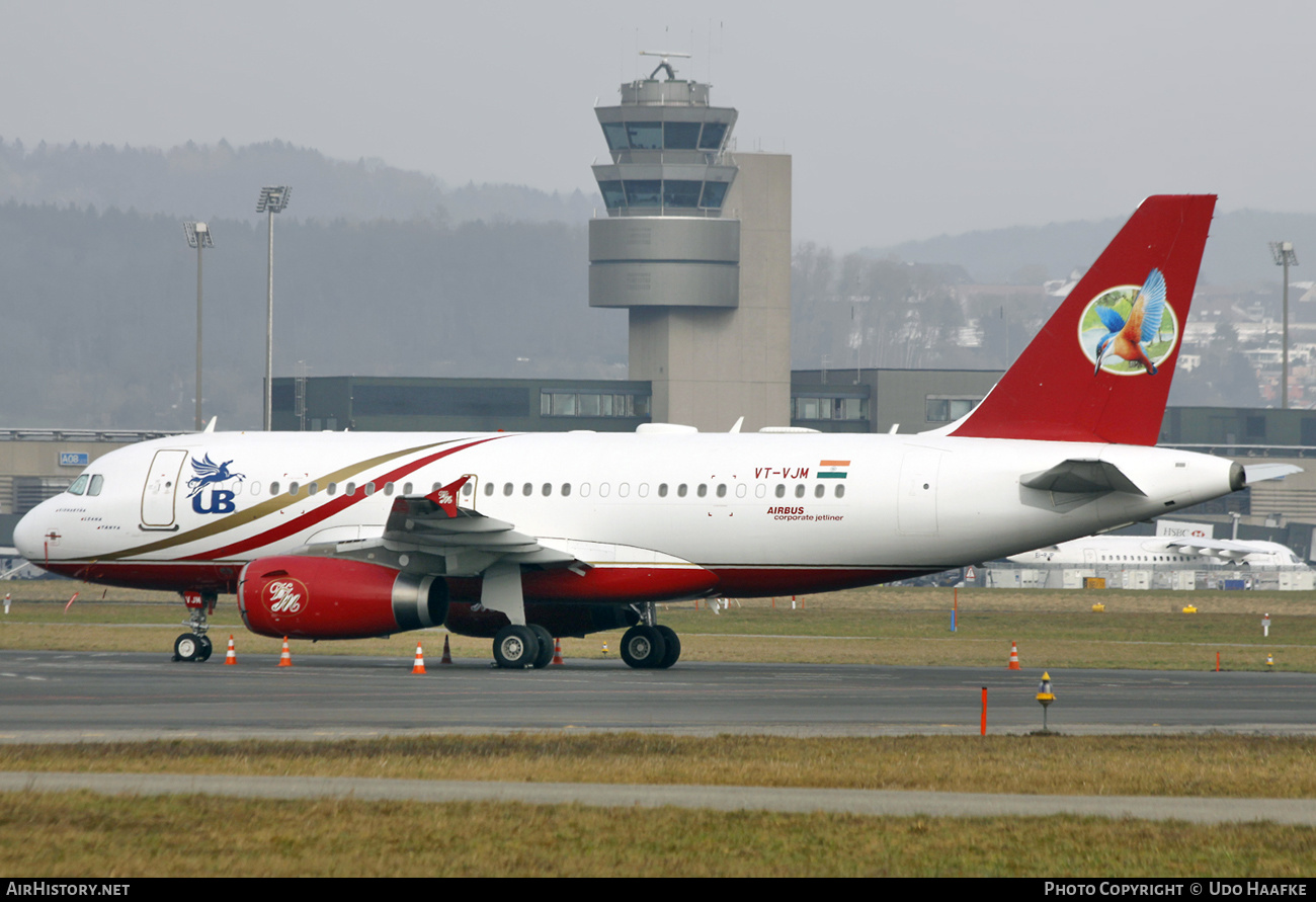 Aircraft Photo of VT-VJM | Airbus ACJ319 (A319-133/CJ) | UB Group - United Breweries | AirHistory.net #545788